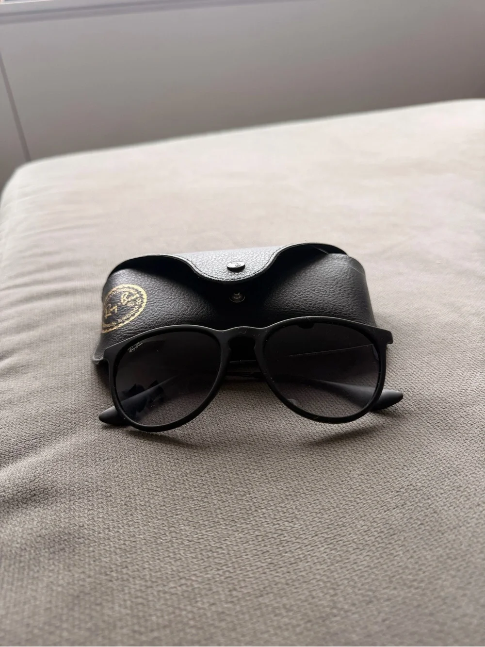 Ray-Ban Black Sunglasses with Black Gradient Lenses